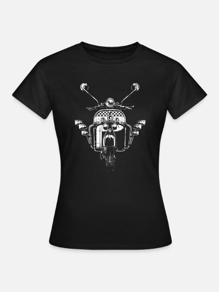 Scooter Roller Mod - T-shirt Femme - noir