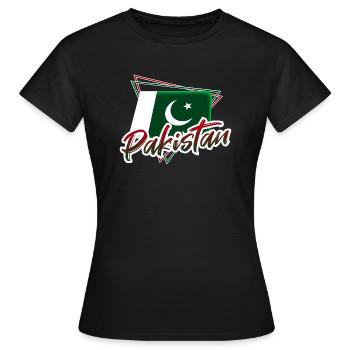 Pakistan - T-shirt Femme - noir - Devant - AI Model Female 172 dark (172cm)