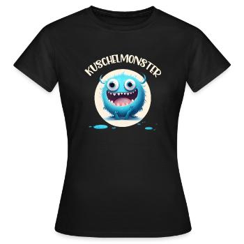 CUDDLY MONSTER - Women's T-Shirt - black - Front - AI Model Female 172 dark (172cm)