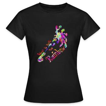 Taste the Rainbow - Frauen T-Shirt - Schwarz - Vorne - AI Model Female 172 dark (172cm)