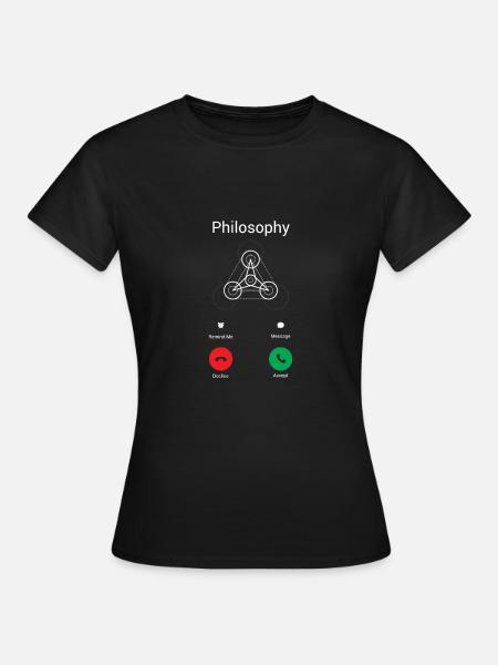 Les appels de la philosophie - T-shirt Femme - noir