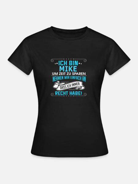 MIKE - Frauen T-Shirt - Schwarz
