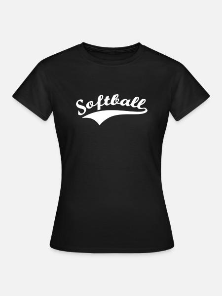 softball v2 - Frauen T-Shirt - Schwarz