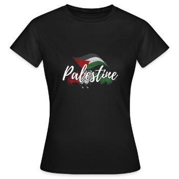 Liberté pour la Palestine cadeau Gaza Israël - T-shirt Femme - noir - Devant - AI Model Female 172 dark (172cm)