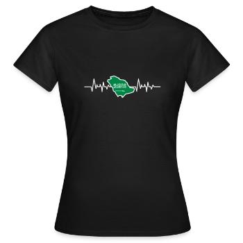Saudi Arabien - Frauen T-Shirt - Schwarz - Vorne - AI Model Female 172 dark (172cm)