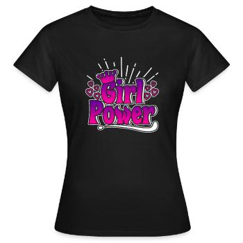Girl Power - Girl Power - Women's T-Shirt - black - Front - AI Model Female 172 dark (172cm)