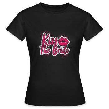 Bridal Team Protection Wedding Gift Couple JGA - Women's T-Shirt - black - Front - AI Model Female 172 dark (172cm)