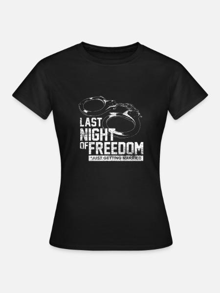 Bachelor Party liberté mariée menottée - T-shirt Femme - noir
