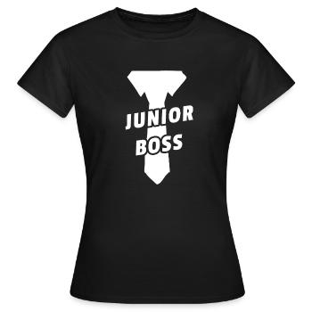 Barboteuse pour bébé Junior Boss - T-shirt Femme - noir - Devant - AI Model Female 172 dark (172cm)