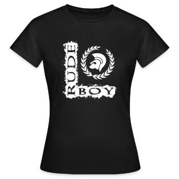 Rude Boy Skinhead England 1969 Oi Ska Punk Shirt - Women's T-Shirt - black - Front - AI Model Female 172 dark (172cm)