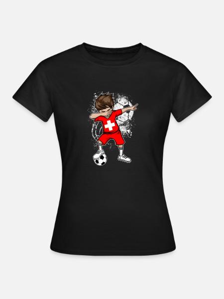 Cadeau de l'équipe nationale de football Suisse - T-shirt Femme - noir