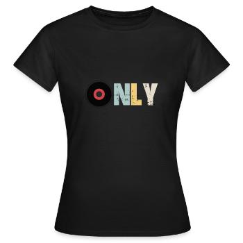 Vinyle seulement - T-shirt Femme - noir - Devant - AI Model Female 172 dark (172cm)