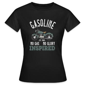 Gasoline - No Gas No Glory - Women's T-Shirt - black - Front - AI Model Female 172 dark (172cm)