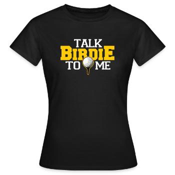 Golf Birdie Driver Putter Golf balle trou en un - T-shirt Femme - noir - Devant - AI Model Female 172 dark (172cm)