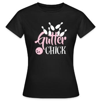 Bowling - Frauen T-Shirt - Schwarz - Vorne - AI Model Female 172 dark (172cm)
