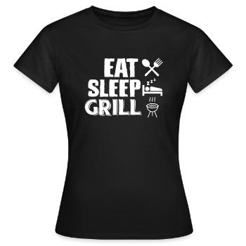 Barbecue - T-shirt Femme - noir - Devant - AI Model Female 172 dark (172cm)