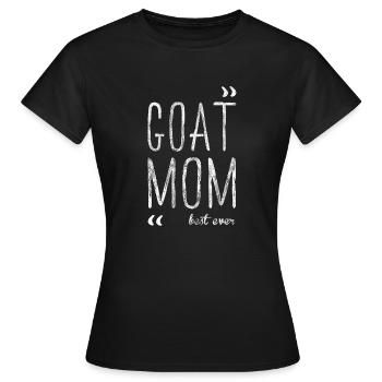 Chèvre, mère, chèvre, chèvre, chèvre, cadeau, chèvre - T-shirt Femme - noir - Devant - AI Model Female 172 dark (172cm)