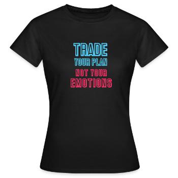 Échangez votre plan - T-shirt Femme - noir - Devant - AI Model Female 172 dark (172cm)