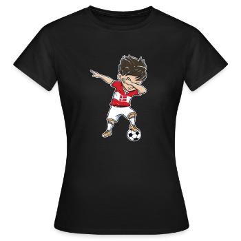  Denmark Gift Dab - T-shirt Femme - noir - Devant - AI Model Female 172 dark (172cm)