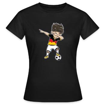  Allemagne Gift Dab - T-shirt Femme - noir - Devant - AI Model Female 172 dark (172cm)