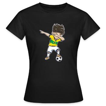  Brésil Don Dab - T-shirt Femme - noir - Devant - AI Model Female 172 dark (172cm)