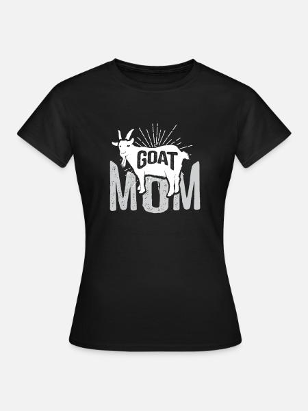 Goat Mom Farmer Goat Lover T Shirt Gift - Dame-T-shirt - sort