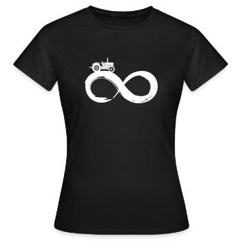 Tractor Agriculture Farmer Nature Field Tracker - Women's T-Shirt - black - Front - AI Model Female 172 dark (172cm)