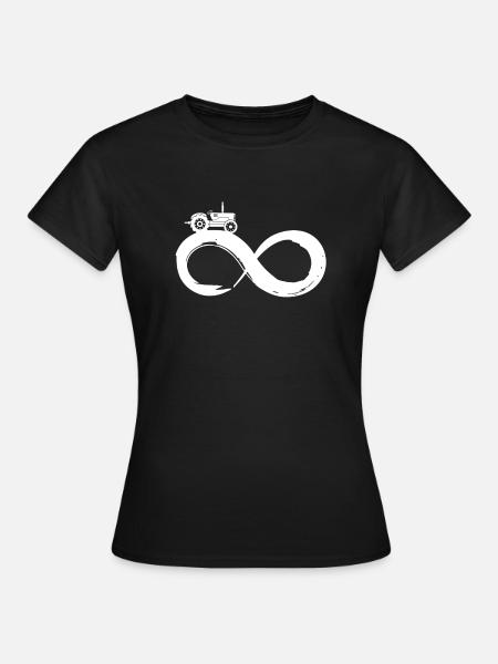 Tracteur Agriculture Farmer Nature Field Tracker - T-shirt Femme - noir
