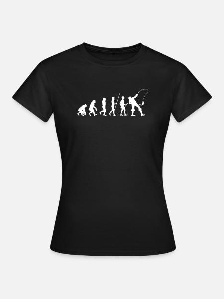 Pêche - Pêche - Pêche - Pêche - Pêche - Evolution - T-shirt Femme - noir