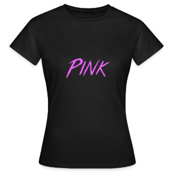 pink - Women's T-Shirt - black - Front - AI Model Female 172 dark (172cm)