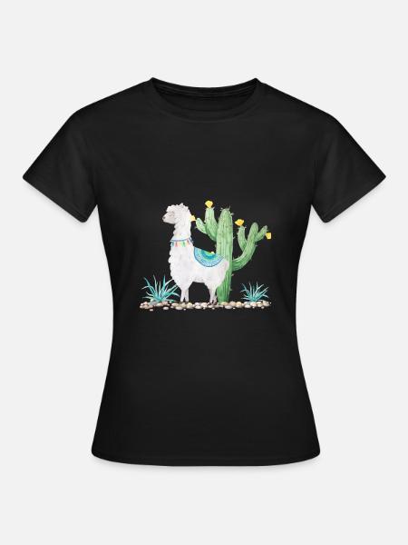 lama - T-shirt Femme - noir