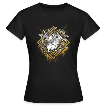 Souris test sur les animaux protection des animaux nature protection rat - T-shirt Femme - noir - Devant - AI Model Female 172 dark (172cm)