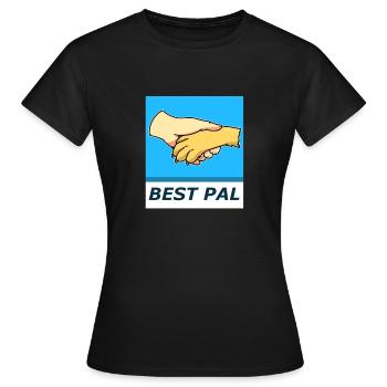 Meilleur ami - humain - chien - T-shirt Femme - noir - Devant - AI Model Female 172 dark (172cm)