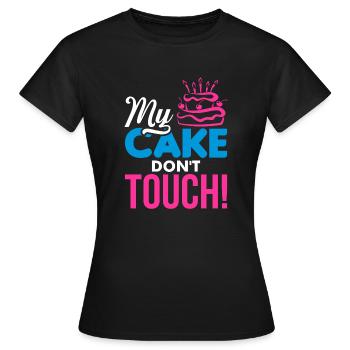 gâteau d'anniversaire - T-shirt Femme - noir - Devant - AI Model Female 172 dark (172cm)