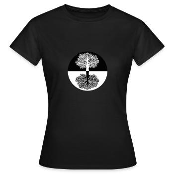 Feel nature - Feel the Nature - Women's T-Shirt - black - Front - AI Model Female 172 dark (172cm)