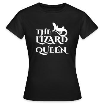 Echse - Echsen - Echsenbesitzer - Königin - Frauen T-Shirt - Schwarz - Vorne - AI Model Female 172 dark (172cm)