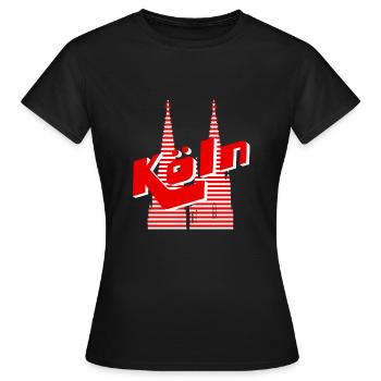 Cologne - Women's T-Shirt - black - Front - AI Model Female 172 dark (172cm)