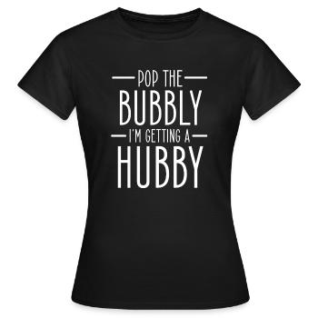 Eheman JGA wedding marriage hen party - Women's T-Shirt - black - Front - AI Model Female 172 dark (172cm)