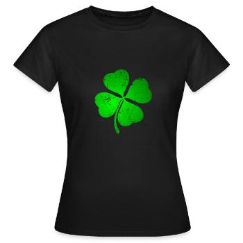 Stylish St. Patricksday - Women's T-Shirt - black - Front - AI Model Female 172 dark (172cm)