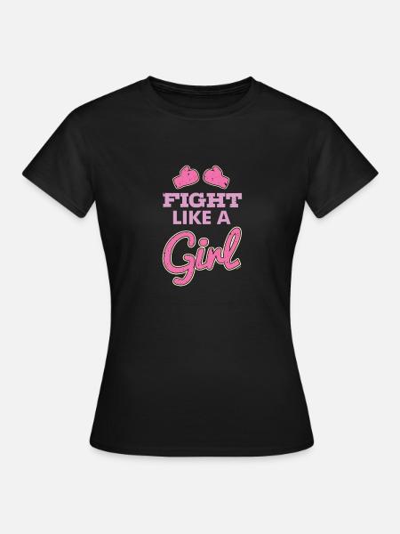 Se battre comme une fille - T-shirt Femme - noir