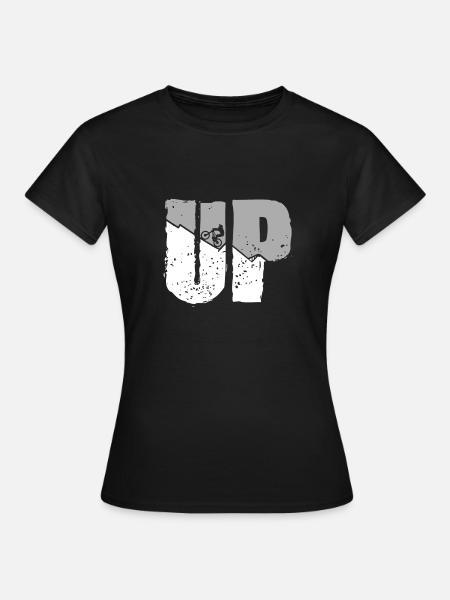 Mountainbike - Frauen T-Shirt - Schwarz