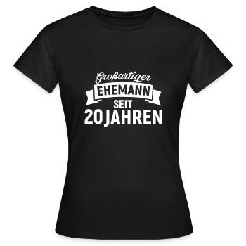 Ehemann - Frauen T-Shirt - Schwarz - Vorne - AI Model Female 172 dark (172cm)