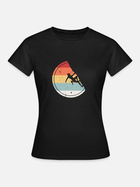 Escalade - Cadeau Vintage bloc rétro - T-shirt Femme - noir
