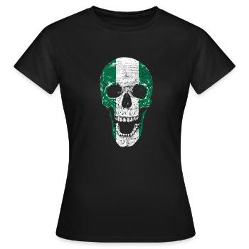 Nigeria - T-shirt Femme - noir - Devant - AI Model Female 172 dark (172cm)