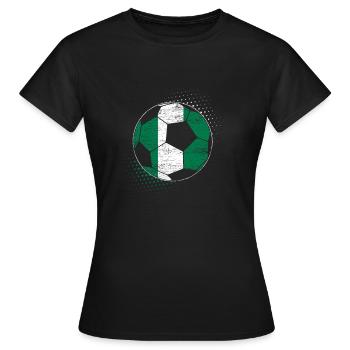 Nigeria - T-shirt Femme - noir - Devant - AI Model Female 172 dark (172cm)