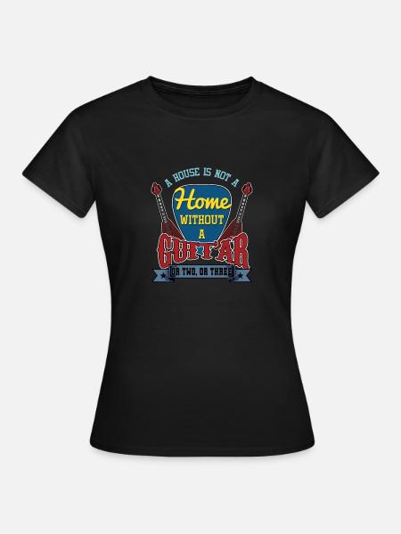 Gitarre - Frauen T-Shirt - Schwarz