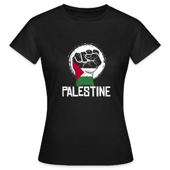 Palästina Faust Revolution Jerusalem Arabien Koran - Frauen T-Shirt - Schwarz - Vorne - AI Model Female 172 dark (172cm)