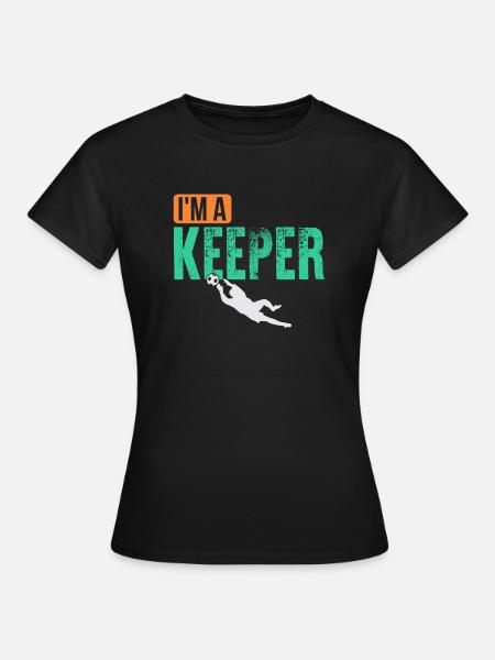 Torwart - Frauen T-Shirt - Schwarz