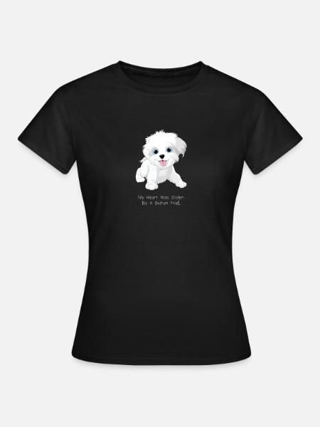 Bichon Frisé cool cadeau voor honden - Vrouwen T-shirt - zwart
