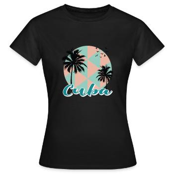 Cuba Caraïbes Croisière de vacances - T-shirt Femme - noir - Devant - AI Model Female 172 dark (172cm)